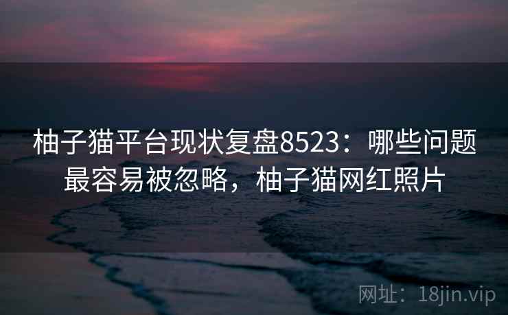 柚子猫平台现状复盘8523：哪些问题最容易被忽略，柚子猫网红照片