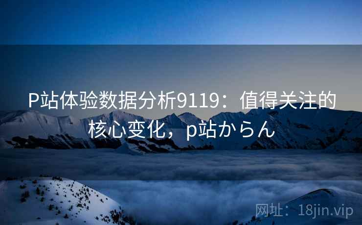 P站体验数据分析9119：值得关注的核心变化，p站からん